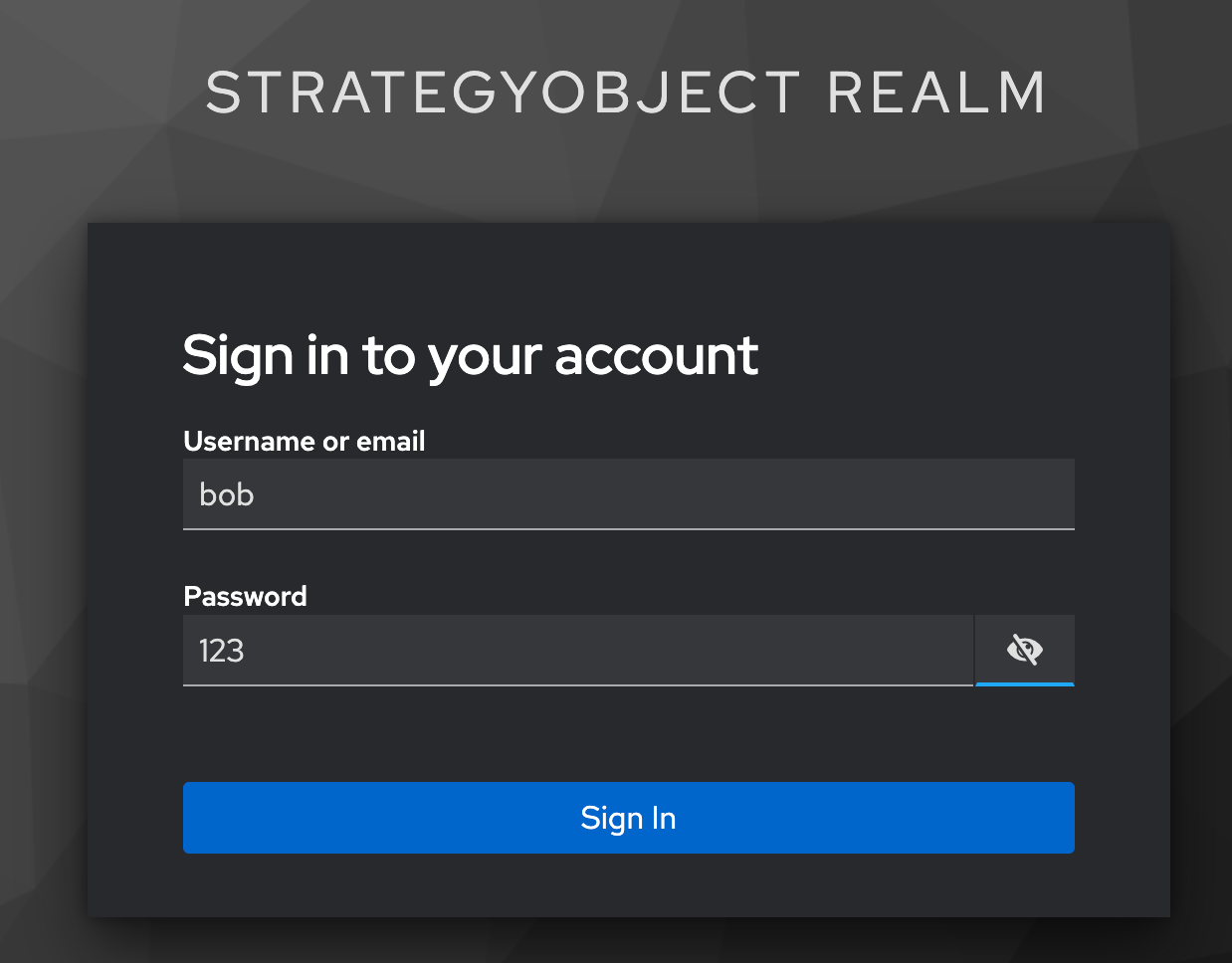 Authenticate on Keycloak
